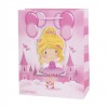 Пакет подарочный 3D, Принцесса-малышка, Розовый, с блестками, 32*26*10 см, 1 шт.