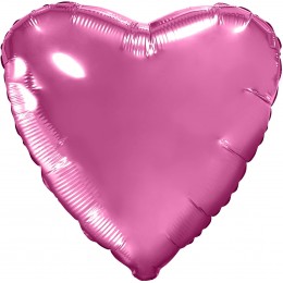 Шар (19''/48 см) Сердце, Розовый пион, 1 шт.