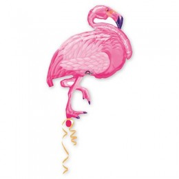 Шар фольгированный Фламинго розовый