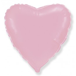 Шар (32''/81 см) Сердце, Розовый, 1 шт.