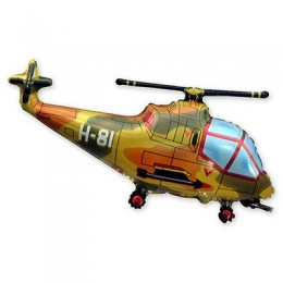 Шар фольгированный Вертолет милитари
