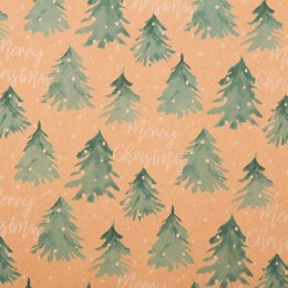 Бумага упаковочная крафтовая «Merry christmas», 50 × 70 см