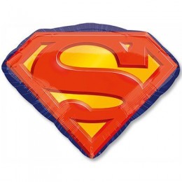 Шар фольгированный Супермен Эмблема 66 см
