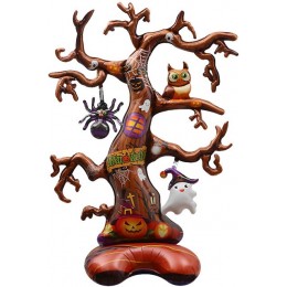 Шар (52''/132 см) Фигура на подставке, Дерево на Хэллоуин, 1 шт. в упак.
