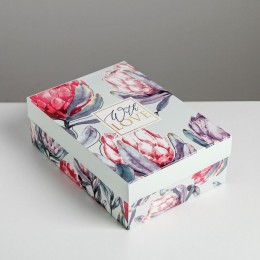 Коробка складная «Цветочная»,  21 × 15 × 7 см 5111275