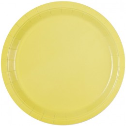 Тарелка Пастель желтая 23см 6шт/G